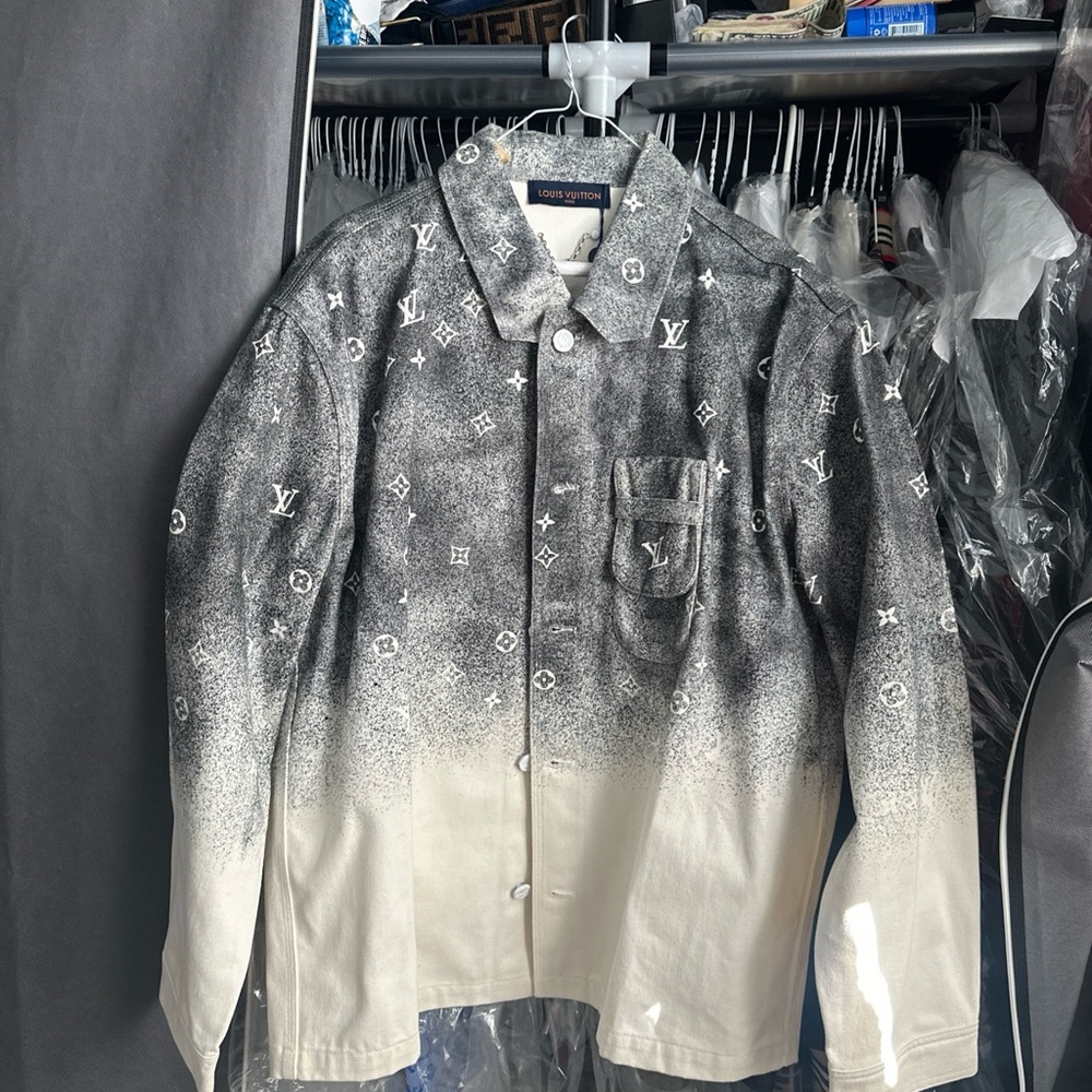 Louis Vuitton Monogram Black and Cream Shirt Jacket